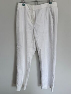 Kate capri pant in stretch linen blend